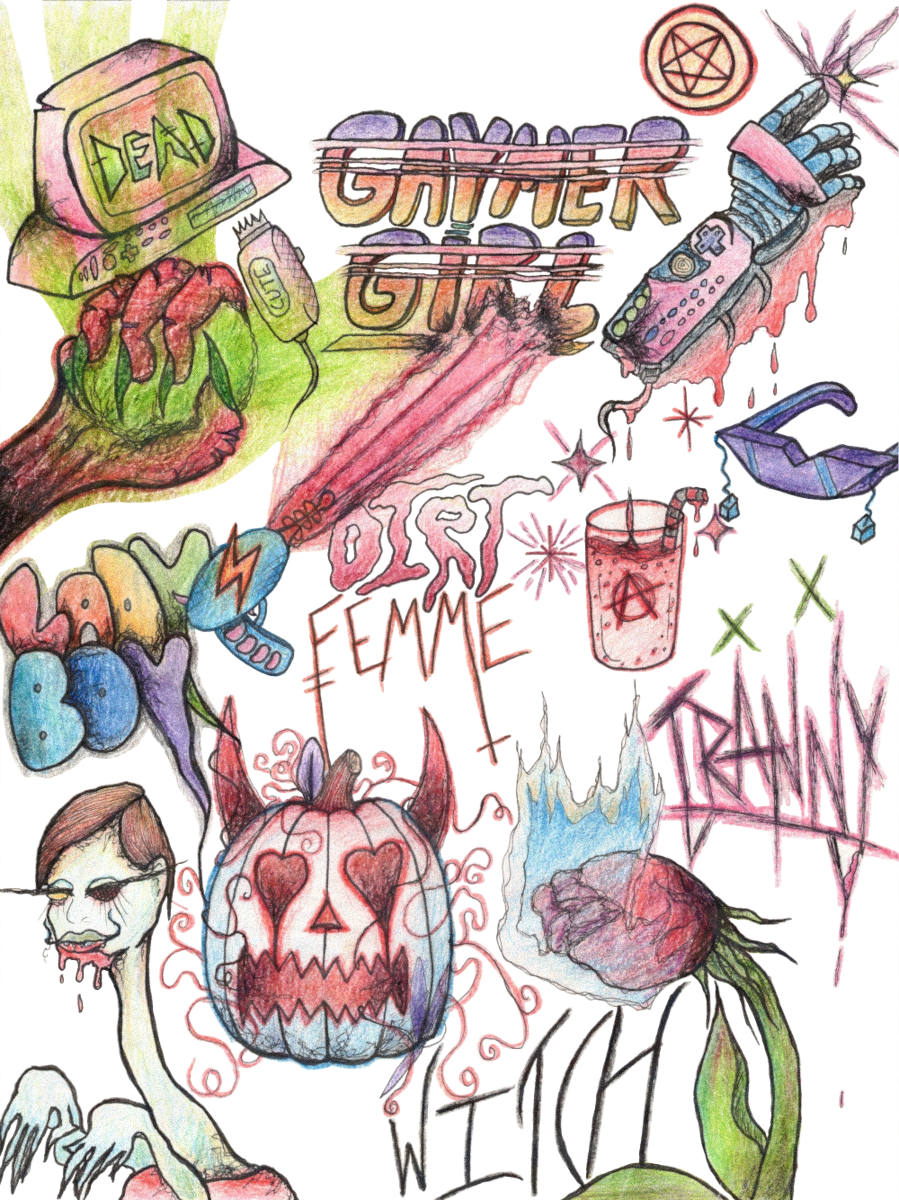 Game Over. Colored Pencil.